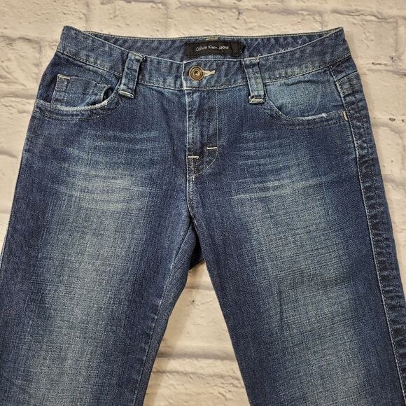 Calvin Klein Distressed Lean Bootcut Jeans size 4 - Picture 9 of 16